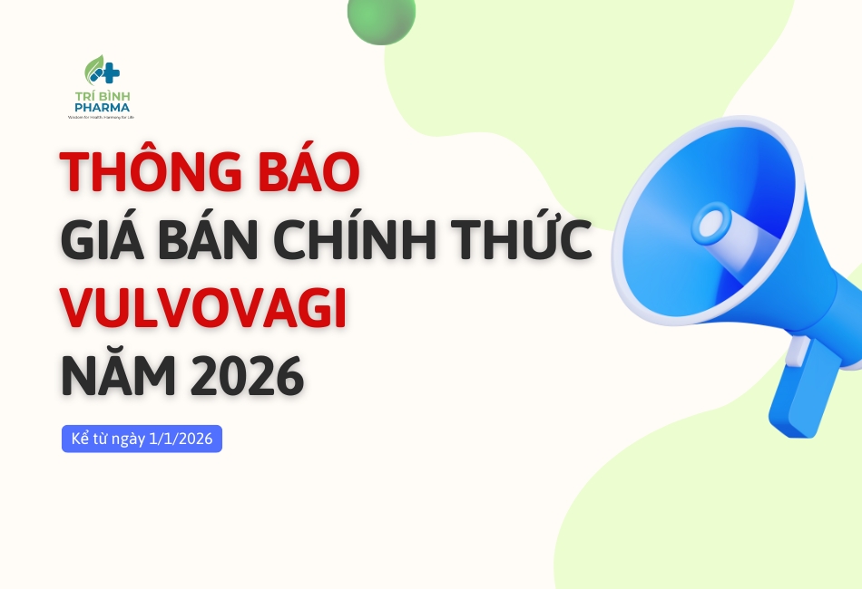 thông báo giá bán chính thức sản phẩm vulvovagi năm 2026