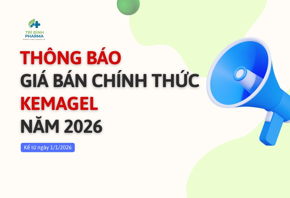 Thông báo giá bán chính thức sản phẩm Kemagel năm 2026